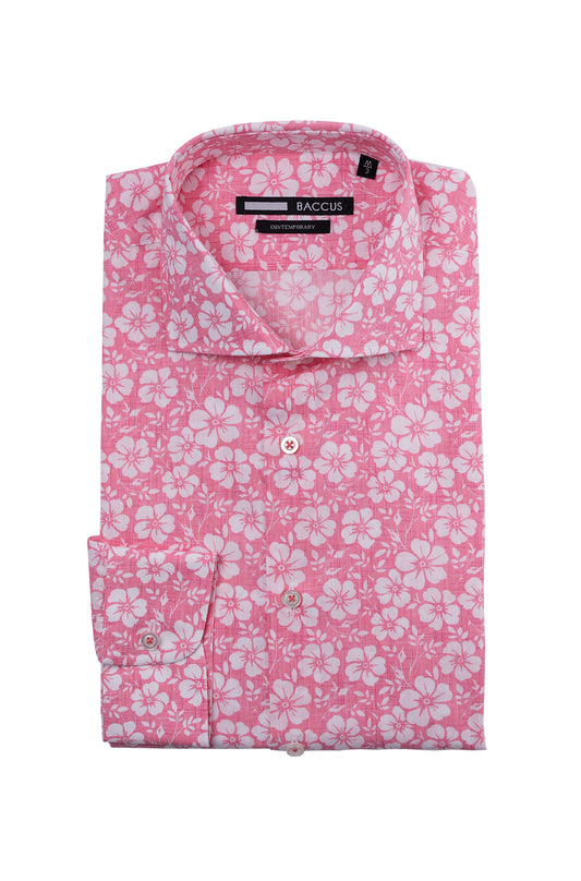 Baccus Printed Shirt - Pink