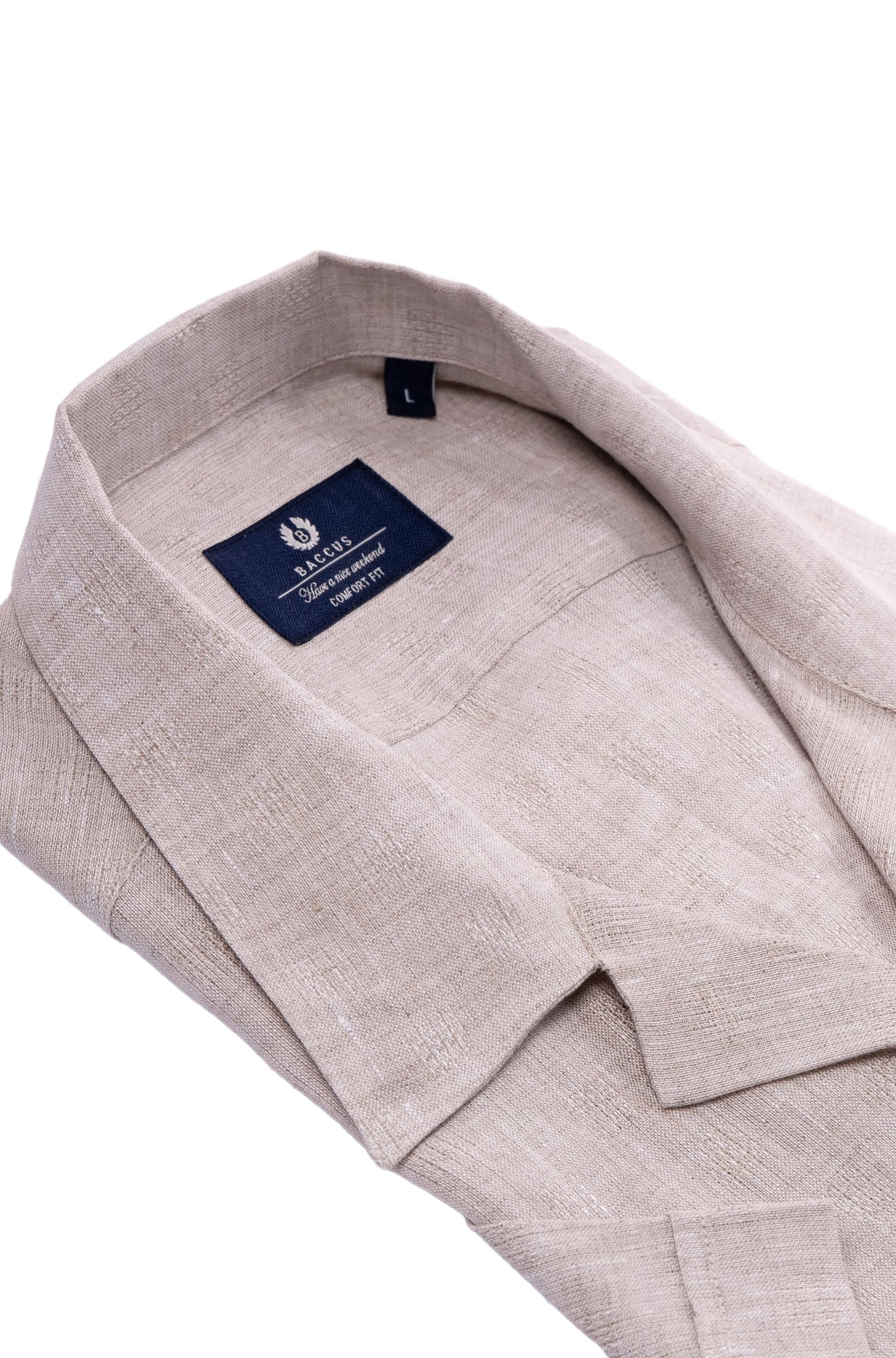 Camisa havaiana Baccus - Bege