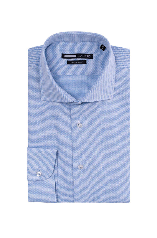 Camisa Fit Contemporary - Azul