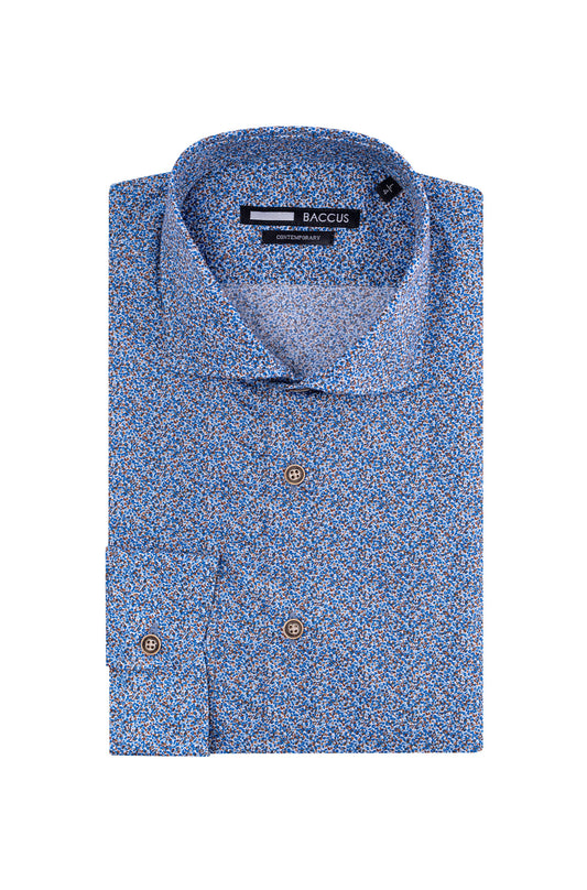 Camisa Fit Contemporary - Azul