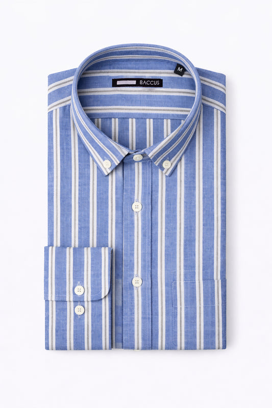 Camisas Regular Fit - Azul