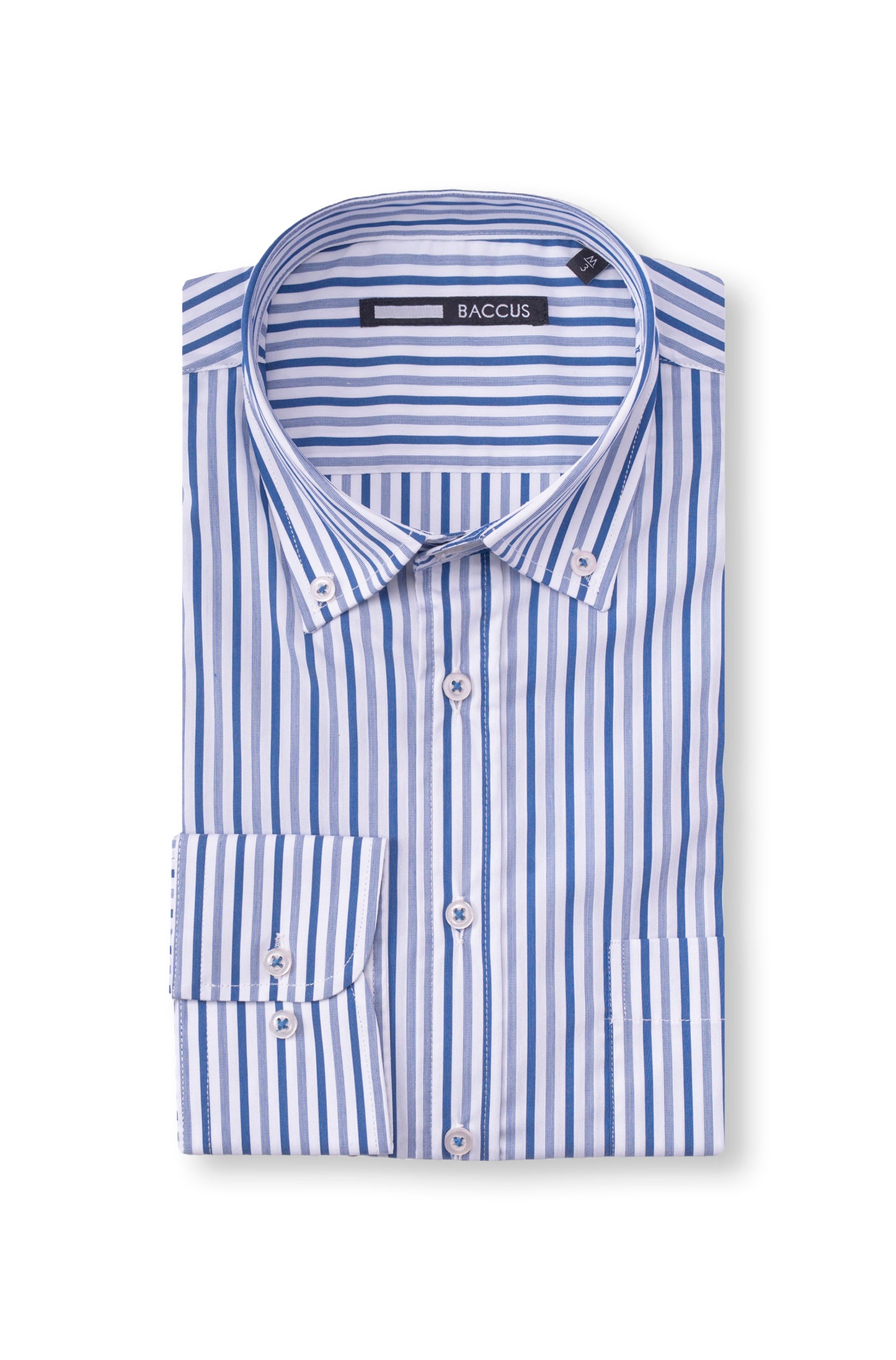 Camisa casual em algodão - Azul