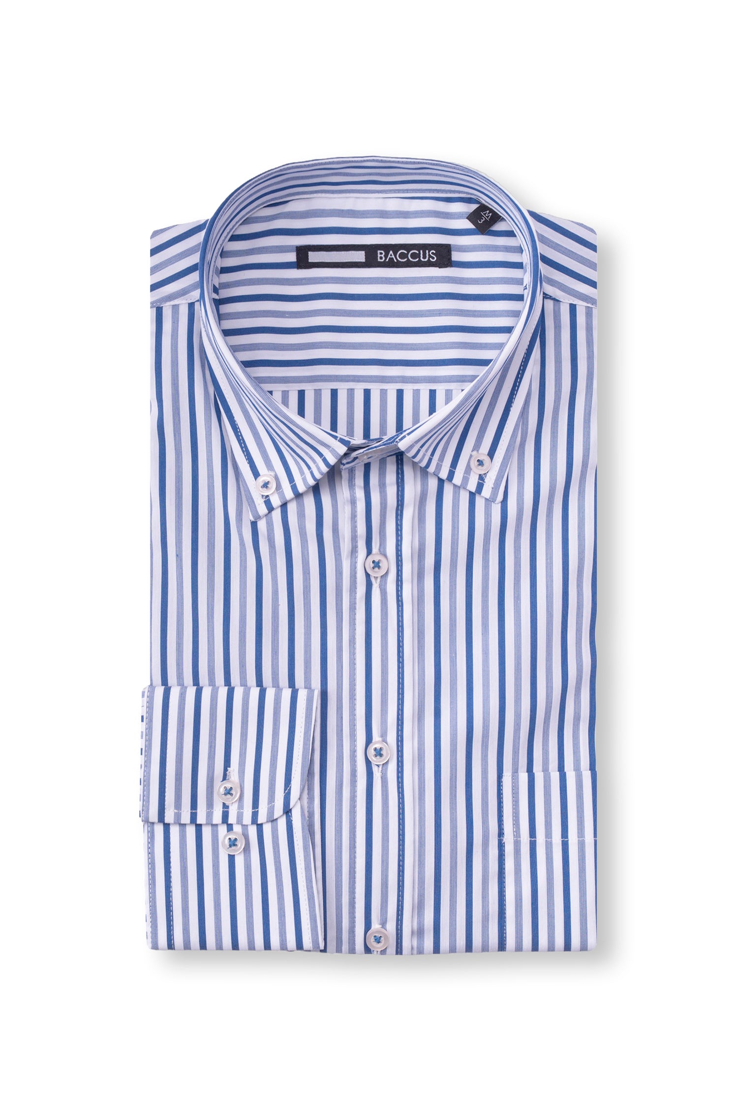 Camisa casual em algodão - Azul