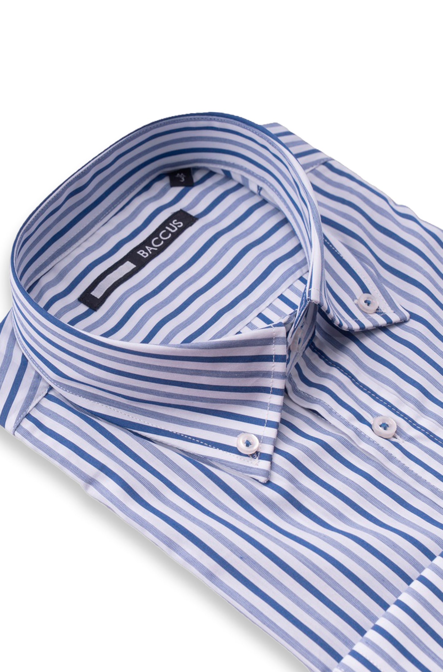 Camisa casual em algodão - Azul