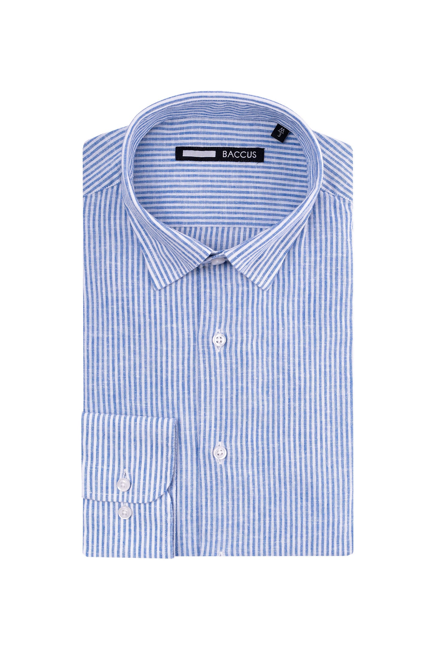 Camisa com risca de homem - Azul