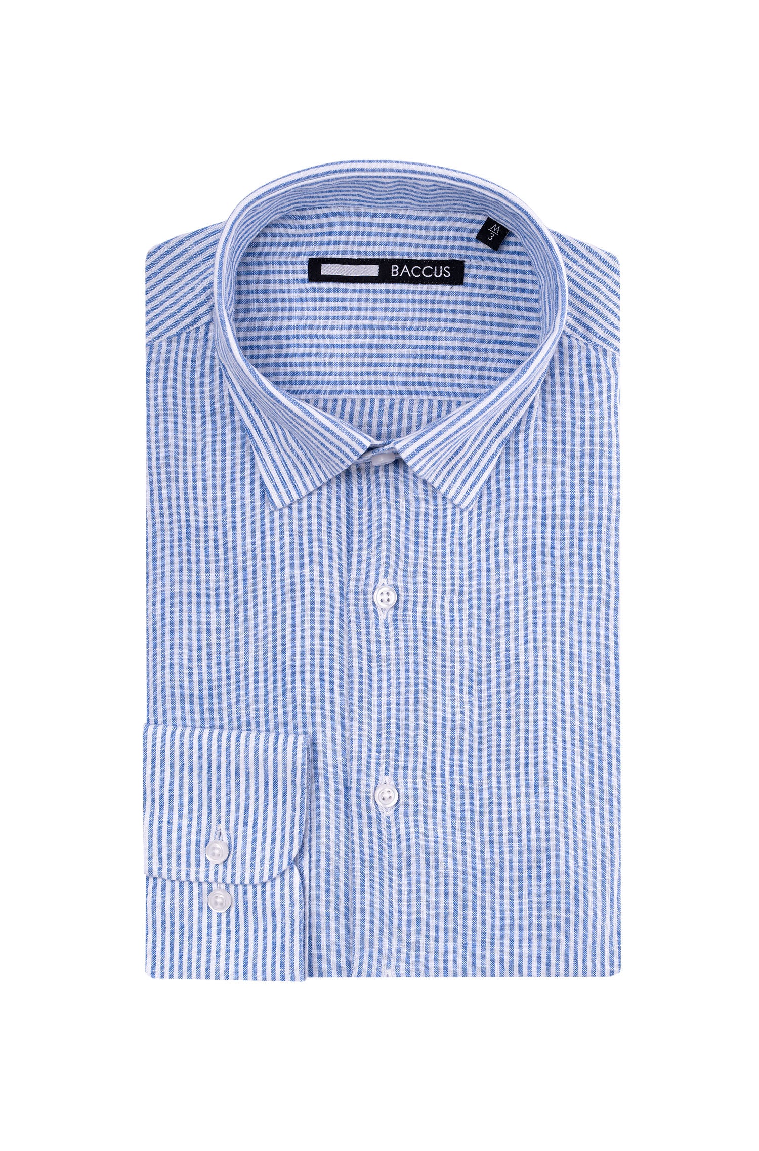 Camisa com risca de homem - Azul