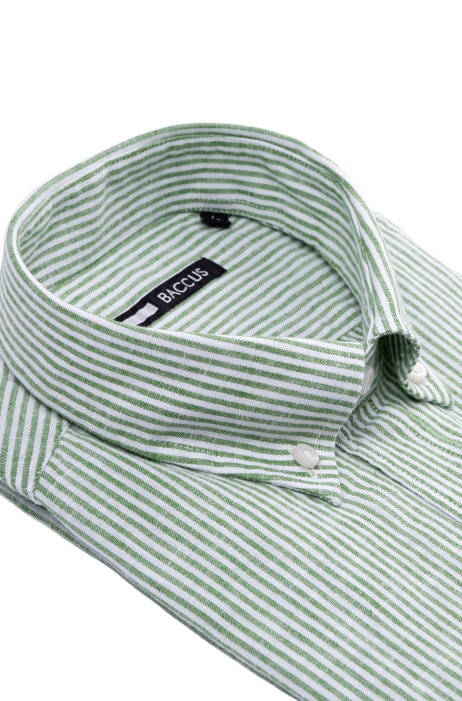 Camisa com risca de homem - Verde