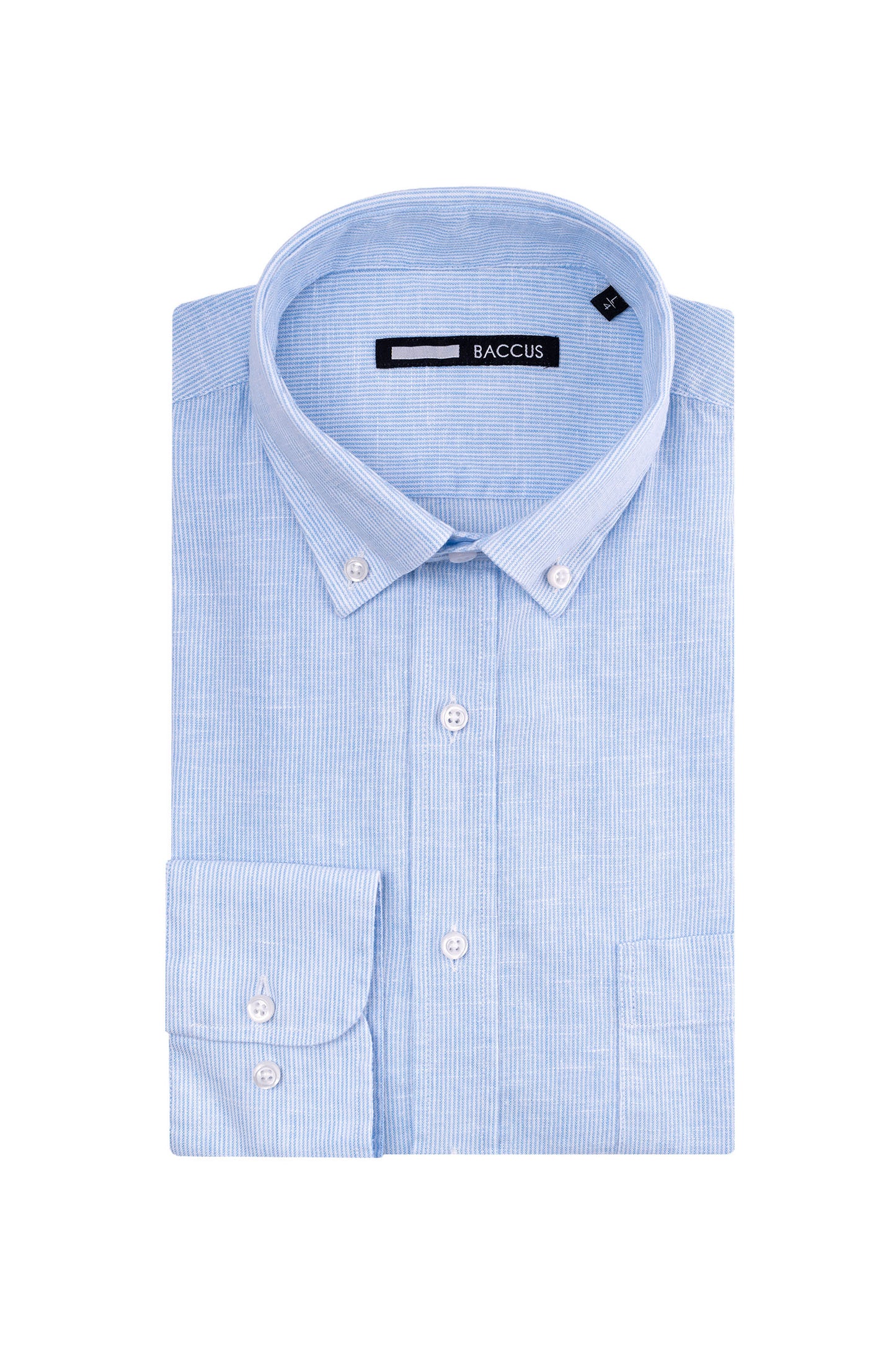 Camisa com riscas  - Azul