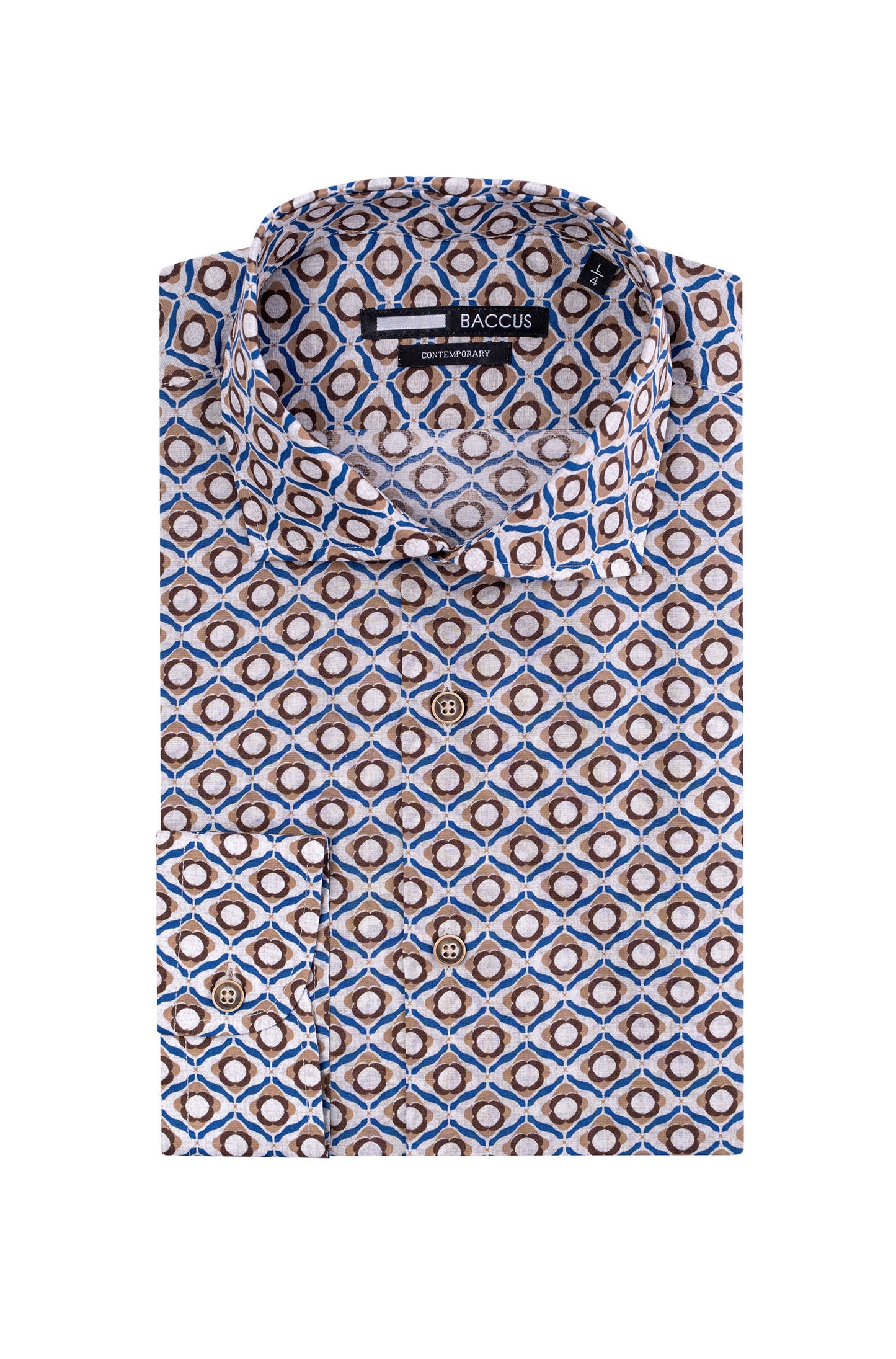 Camisa estampada Baccus - Bege