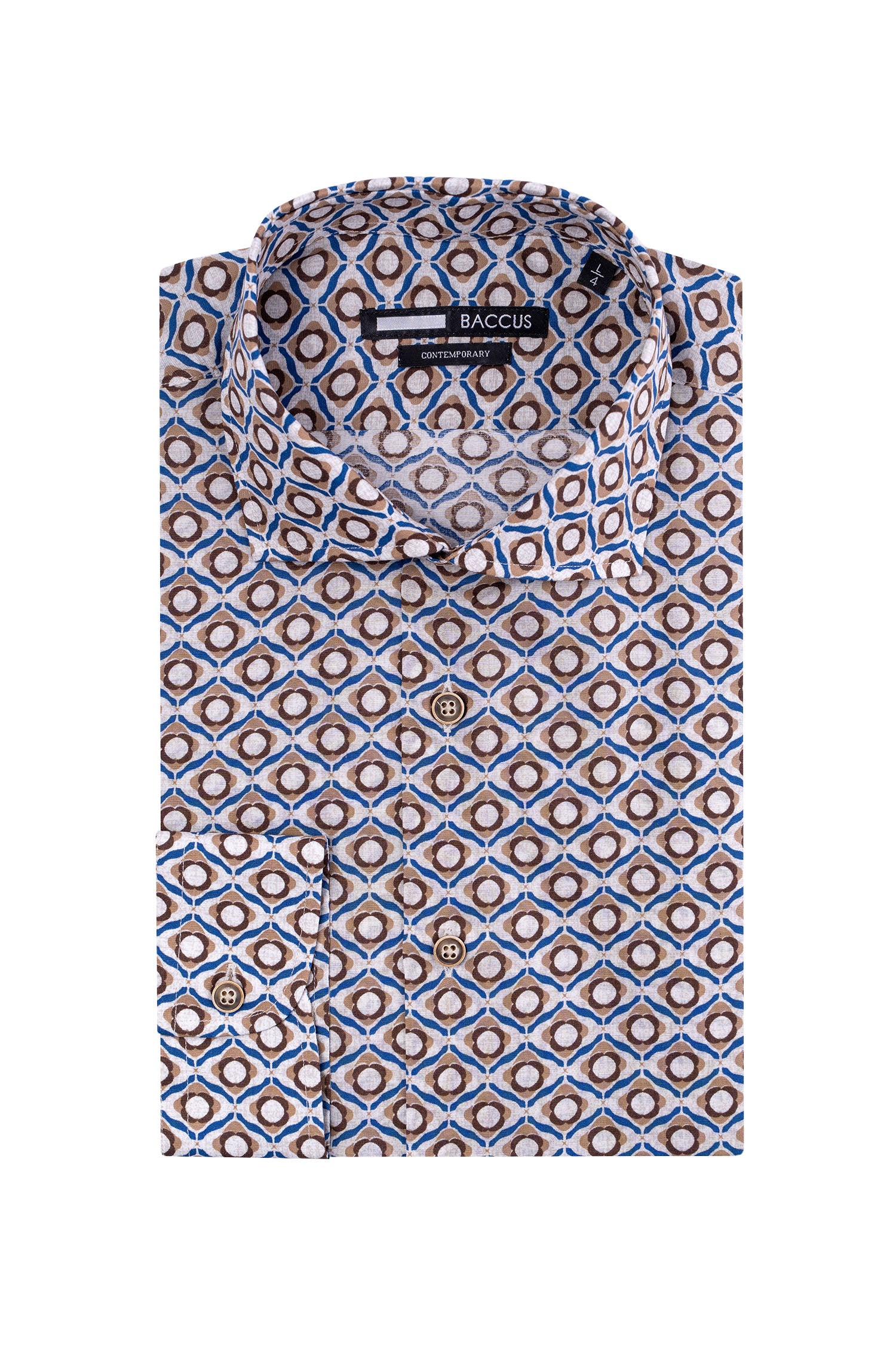 Camisa estampada Baccus - Bege
