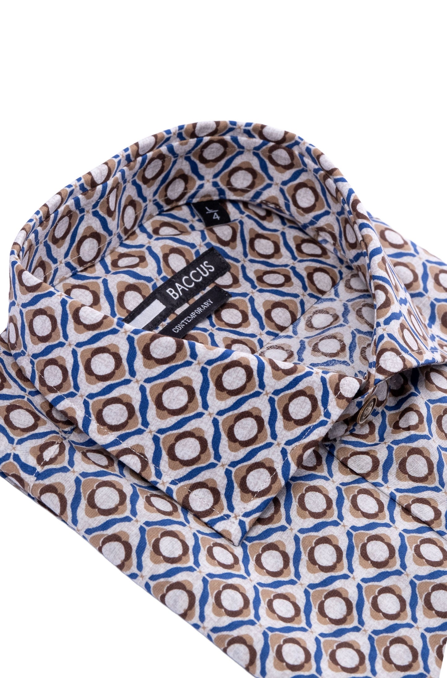 Camisa estampada Baccus - Bege