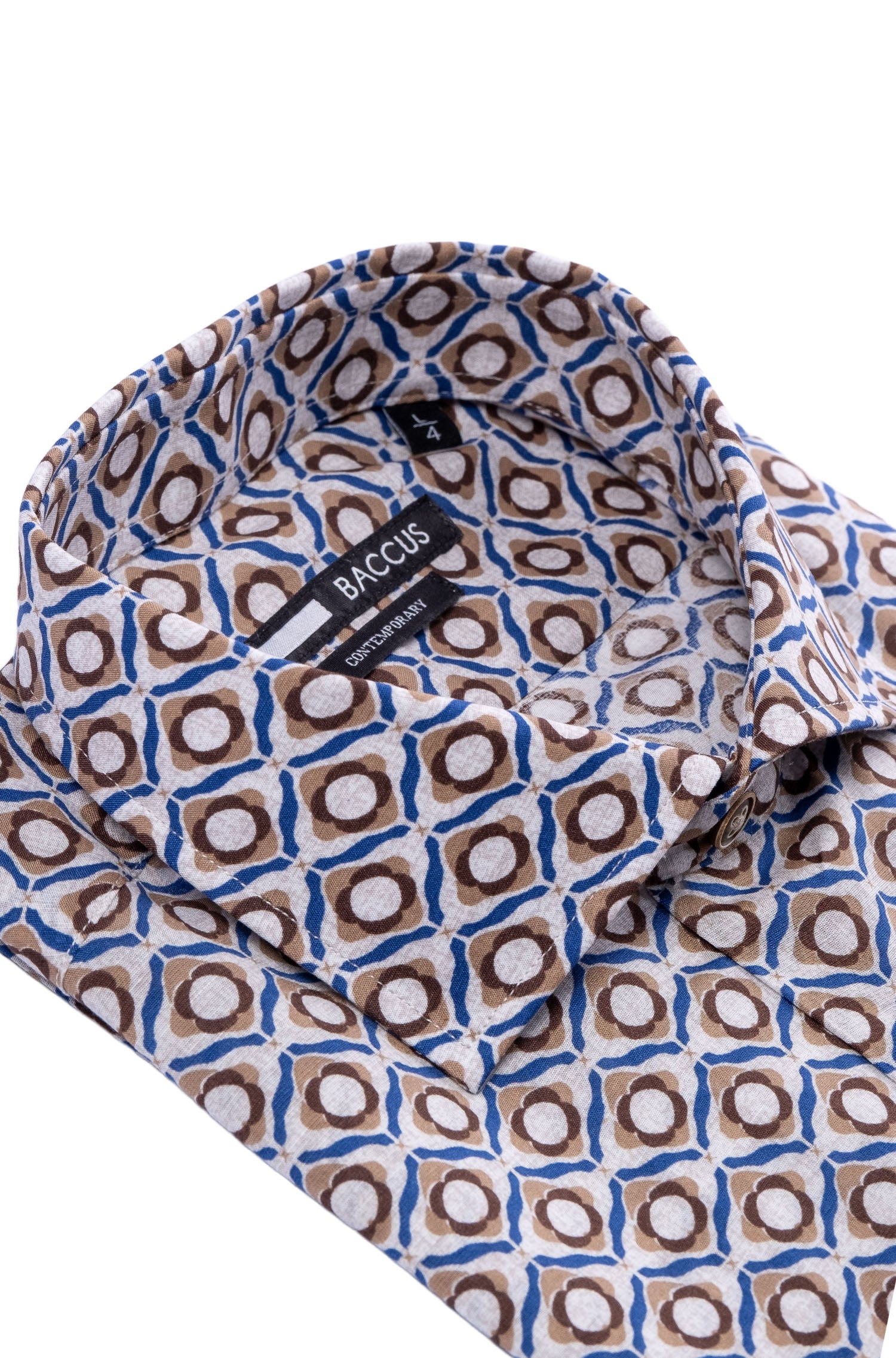 Camisa estampada Baccus - Bege