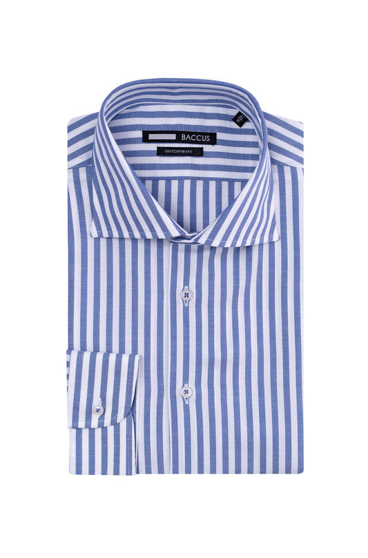 Camisa com riscas - Azul