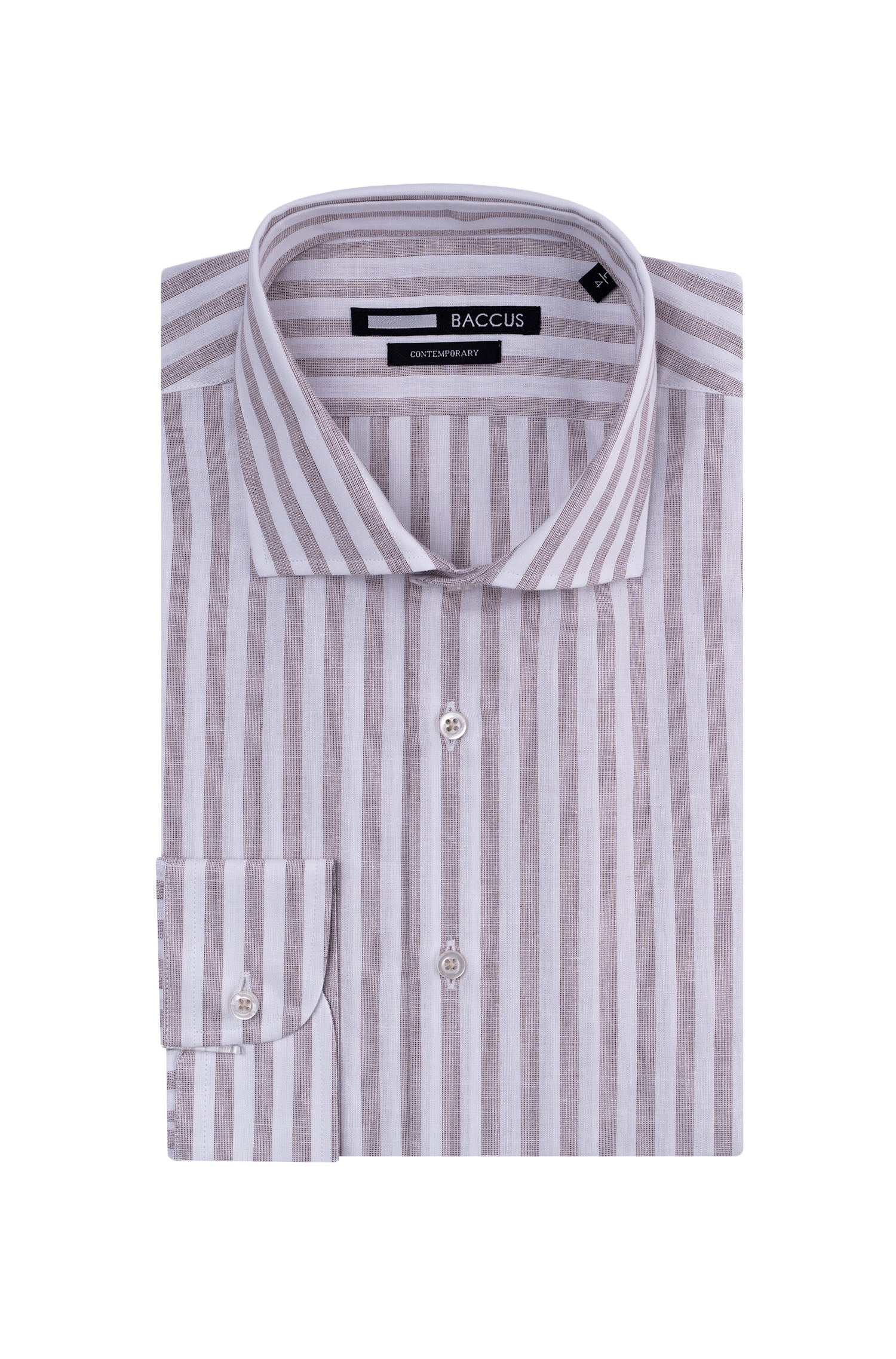 Camisa com riscas - Bege