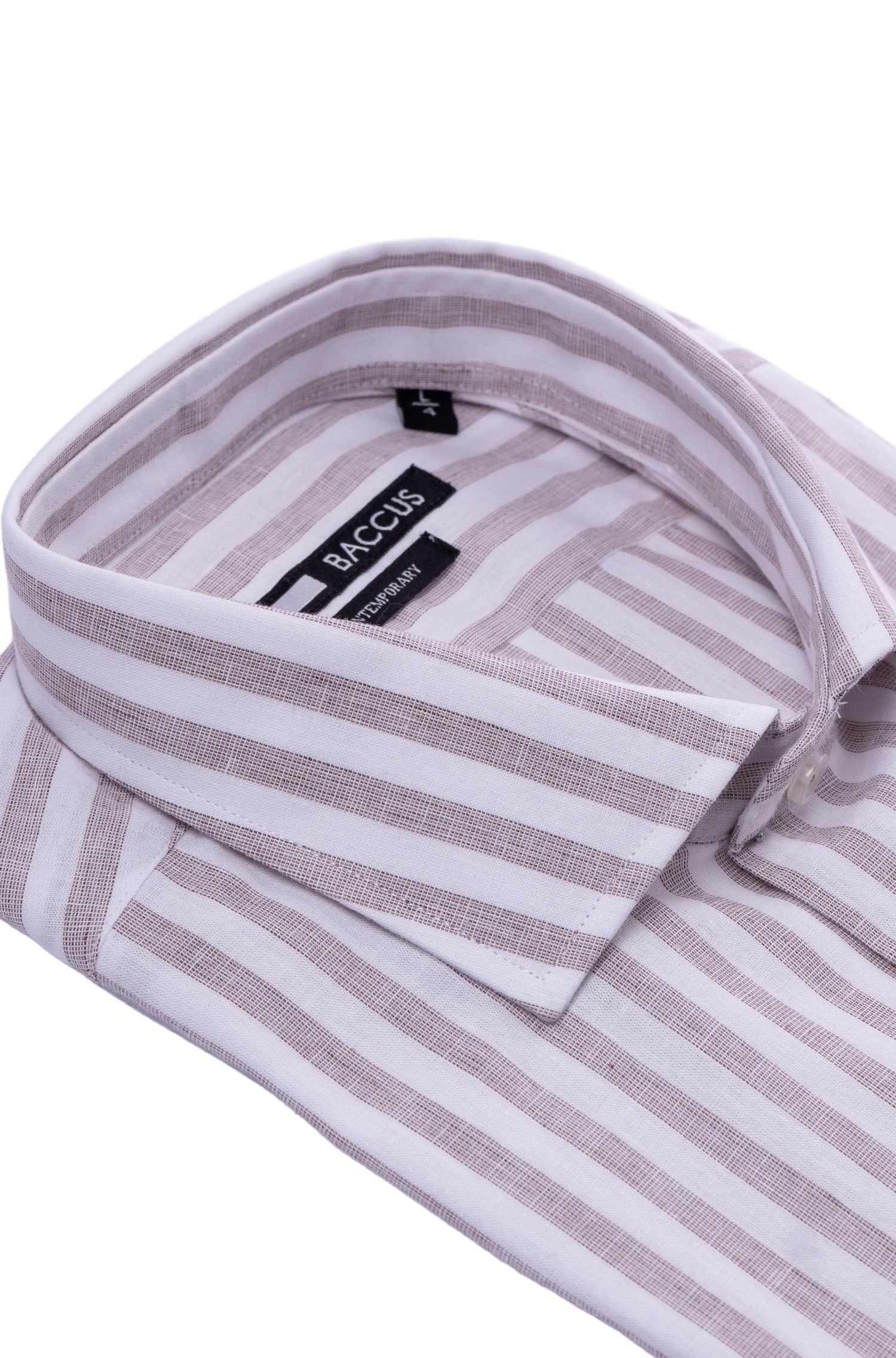 Camisa com riscas - Bege