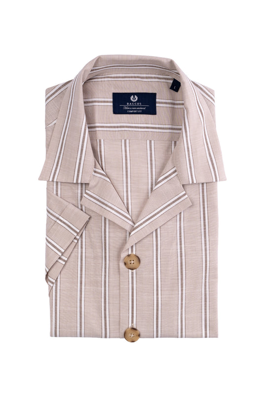Camisa havaiana Baccus - Bege