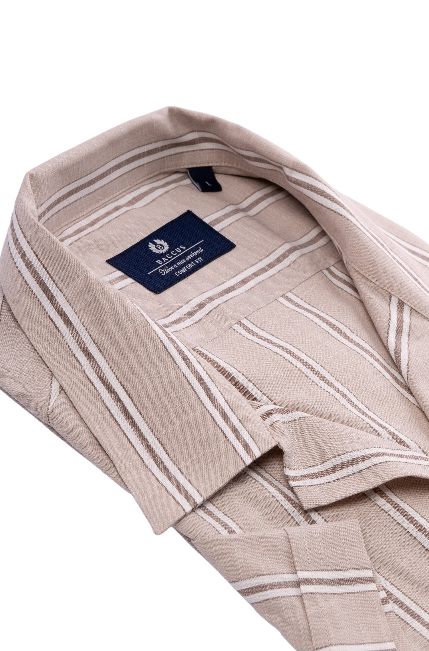 Camisa havaiana Baccus - Bege