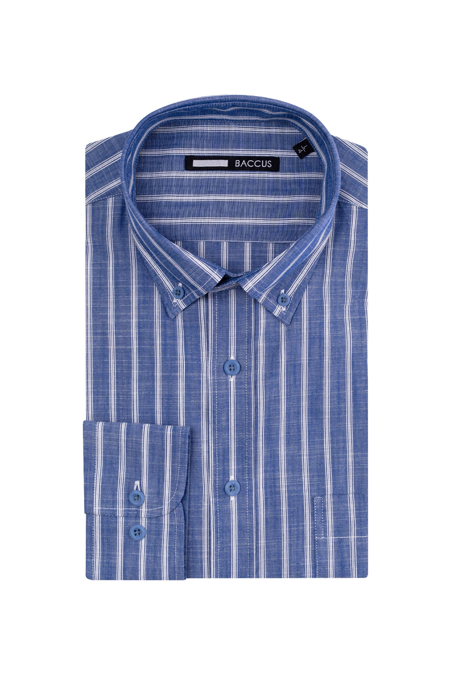 Camisa fit regular - Azul