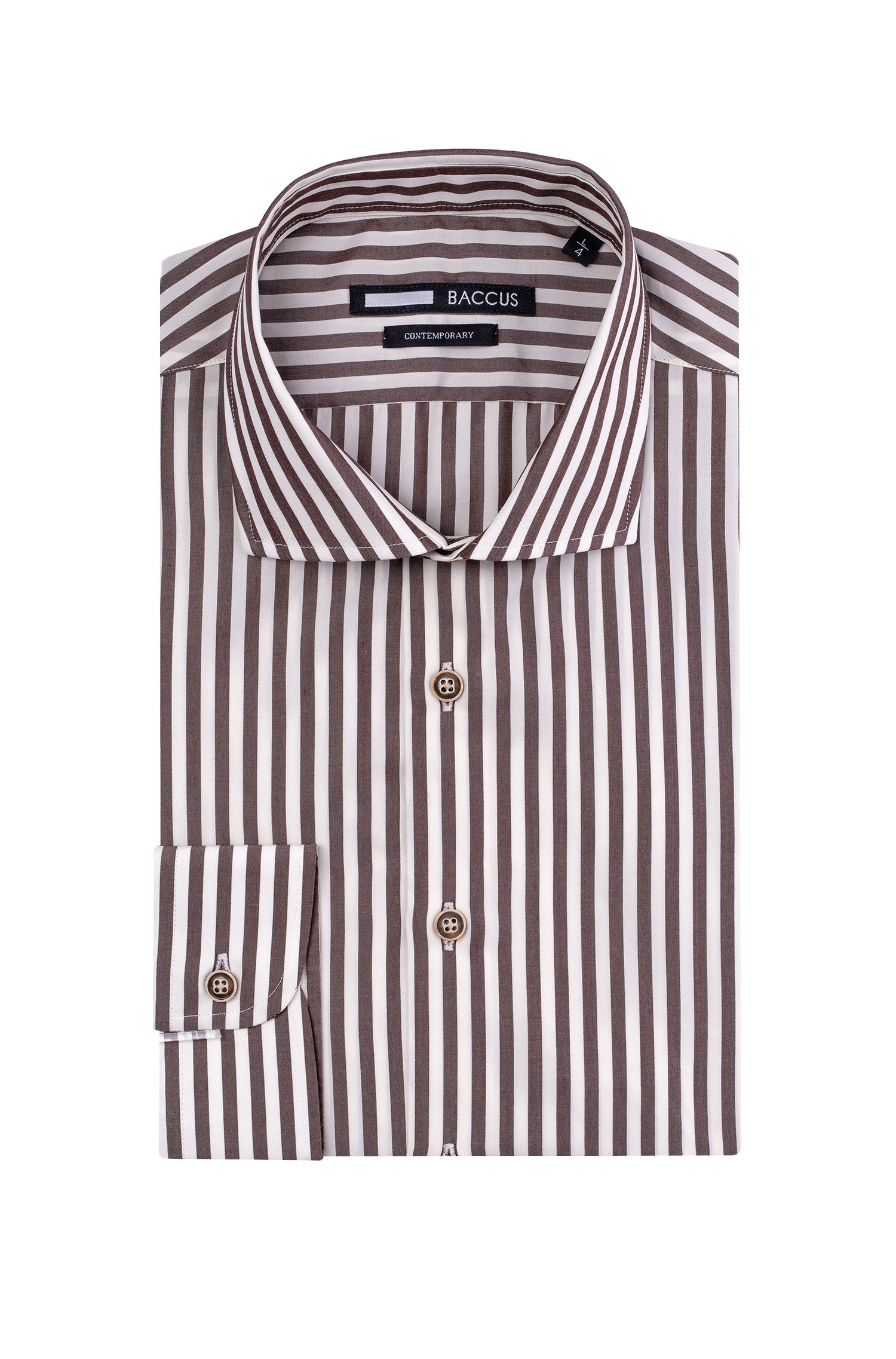 Camisa com riscas  - Bege