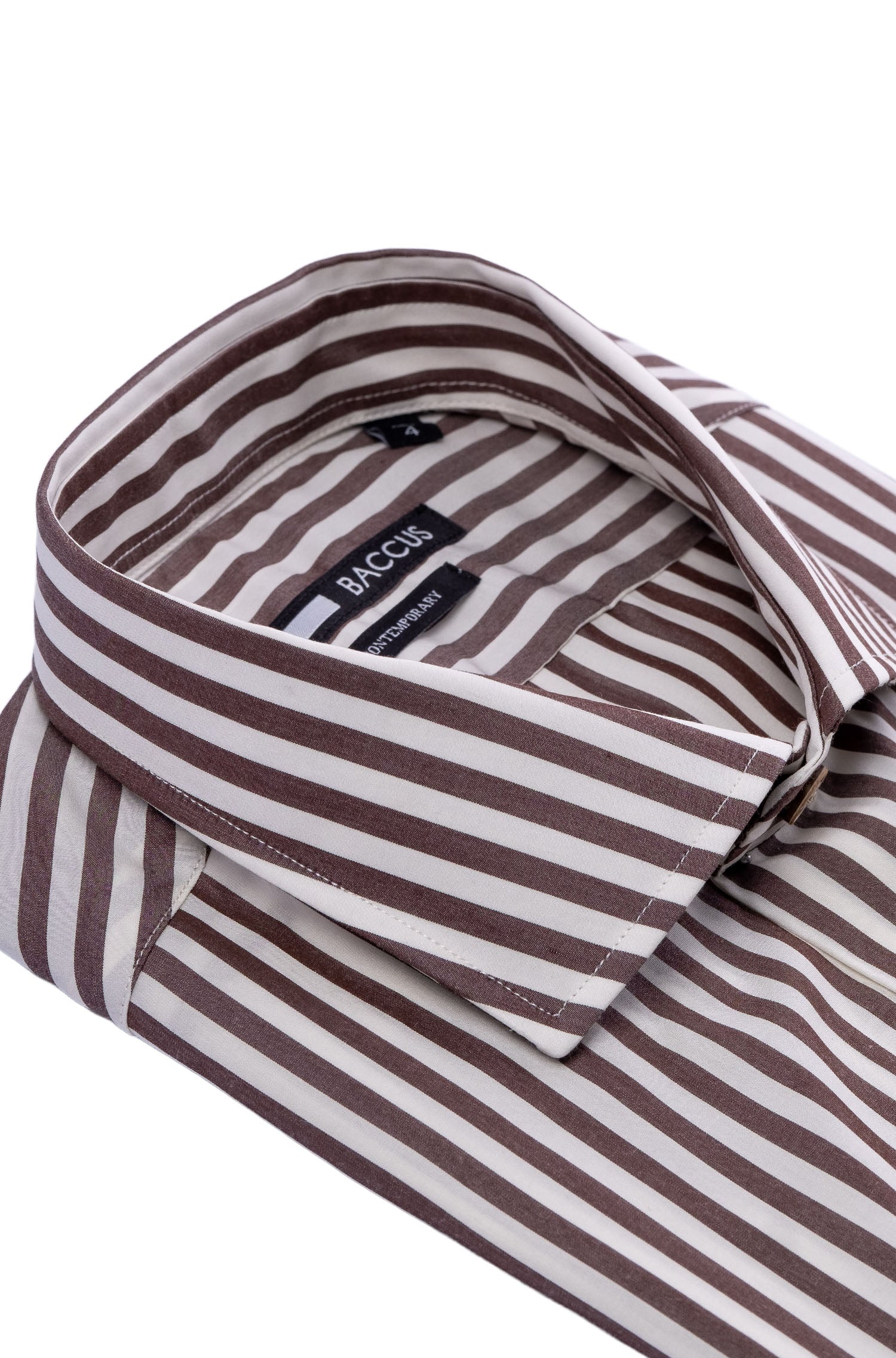 Camisa com riscas  - Bege