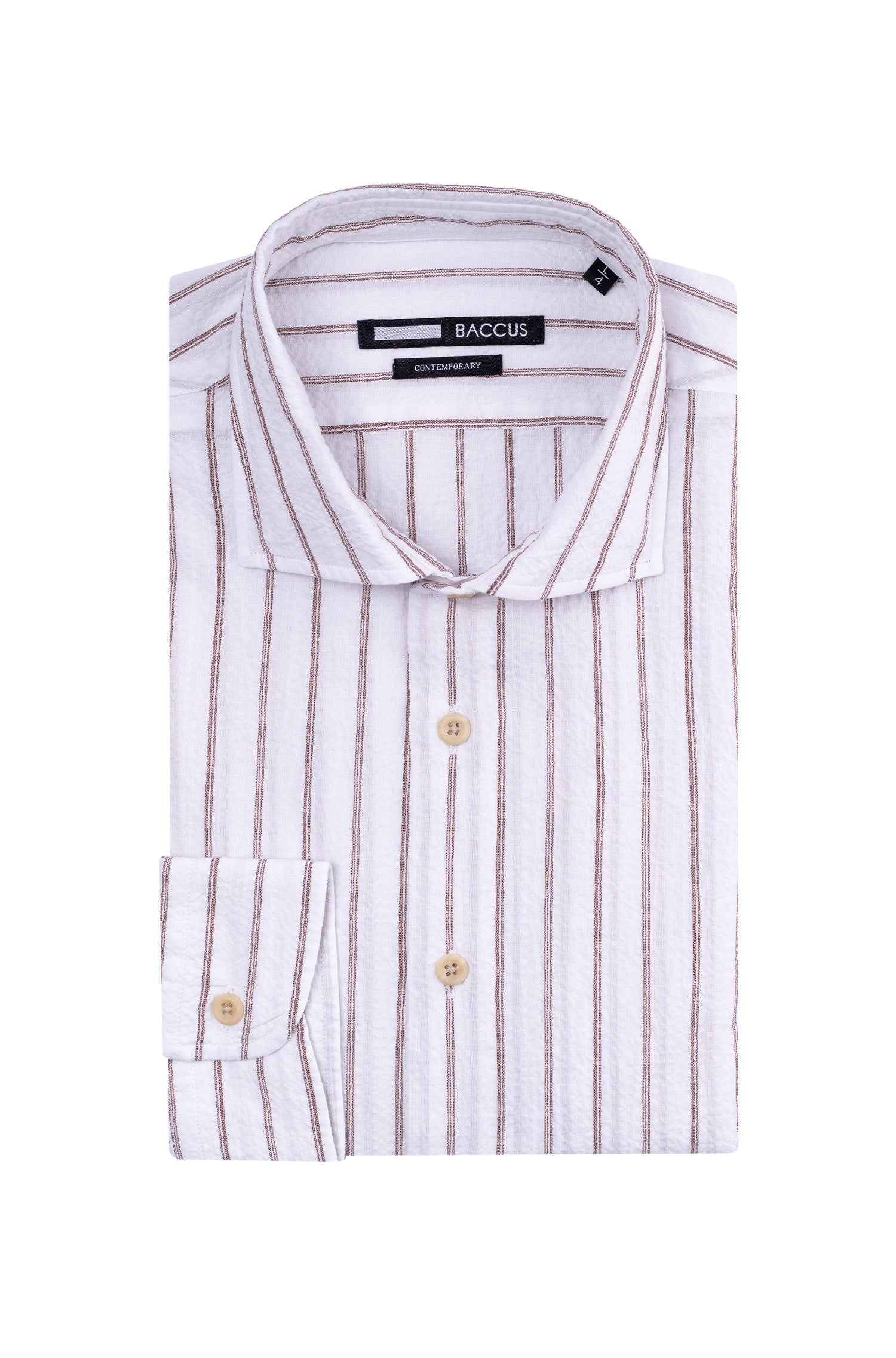 Camisa Fit Contemporary - Bege