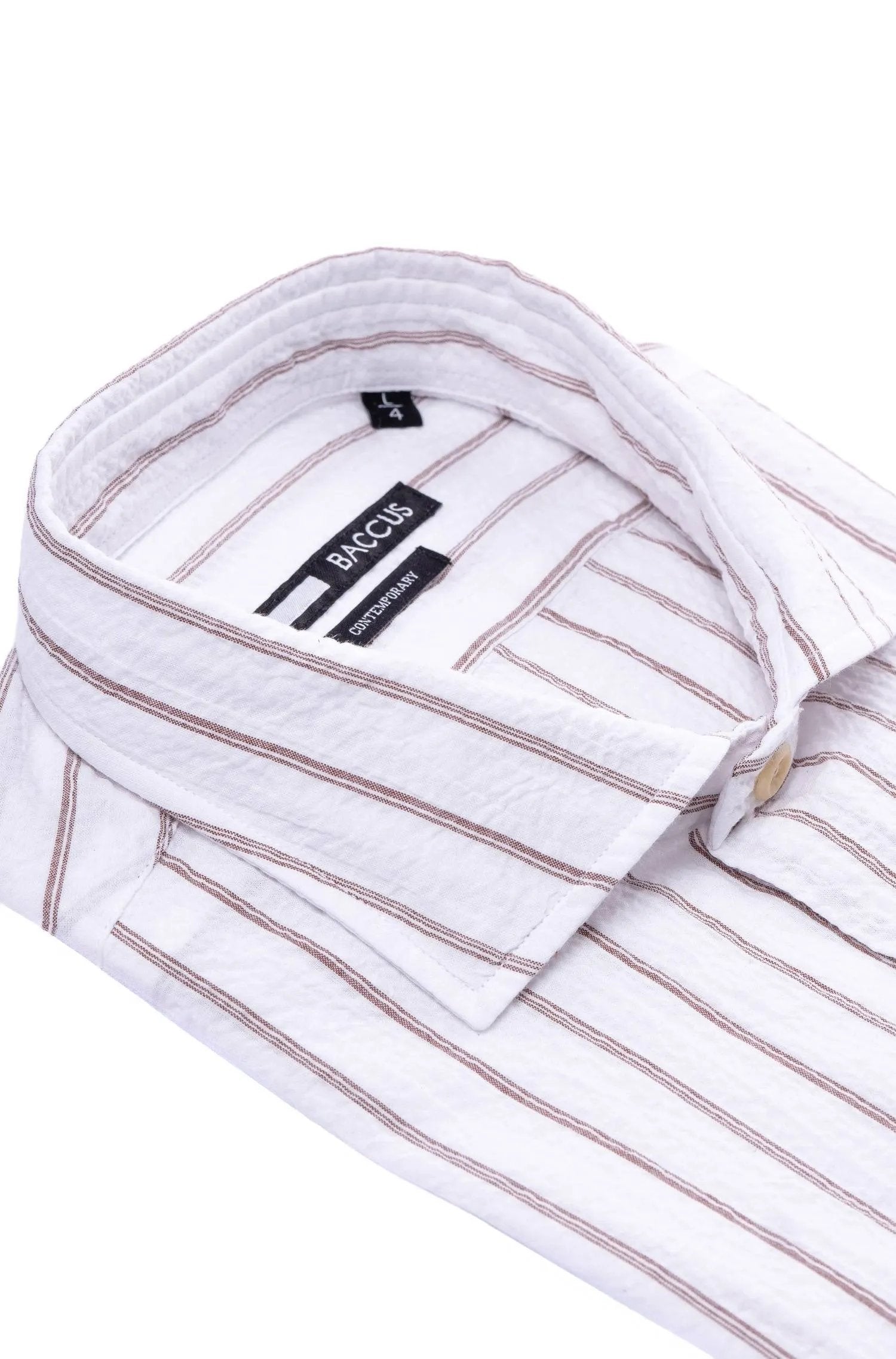 Camisa Fit Contemporary - Bege