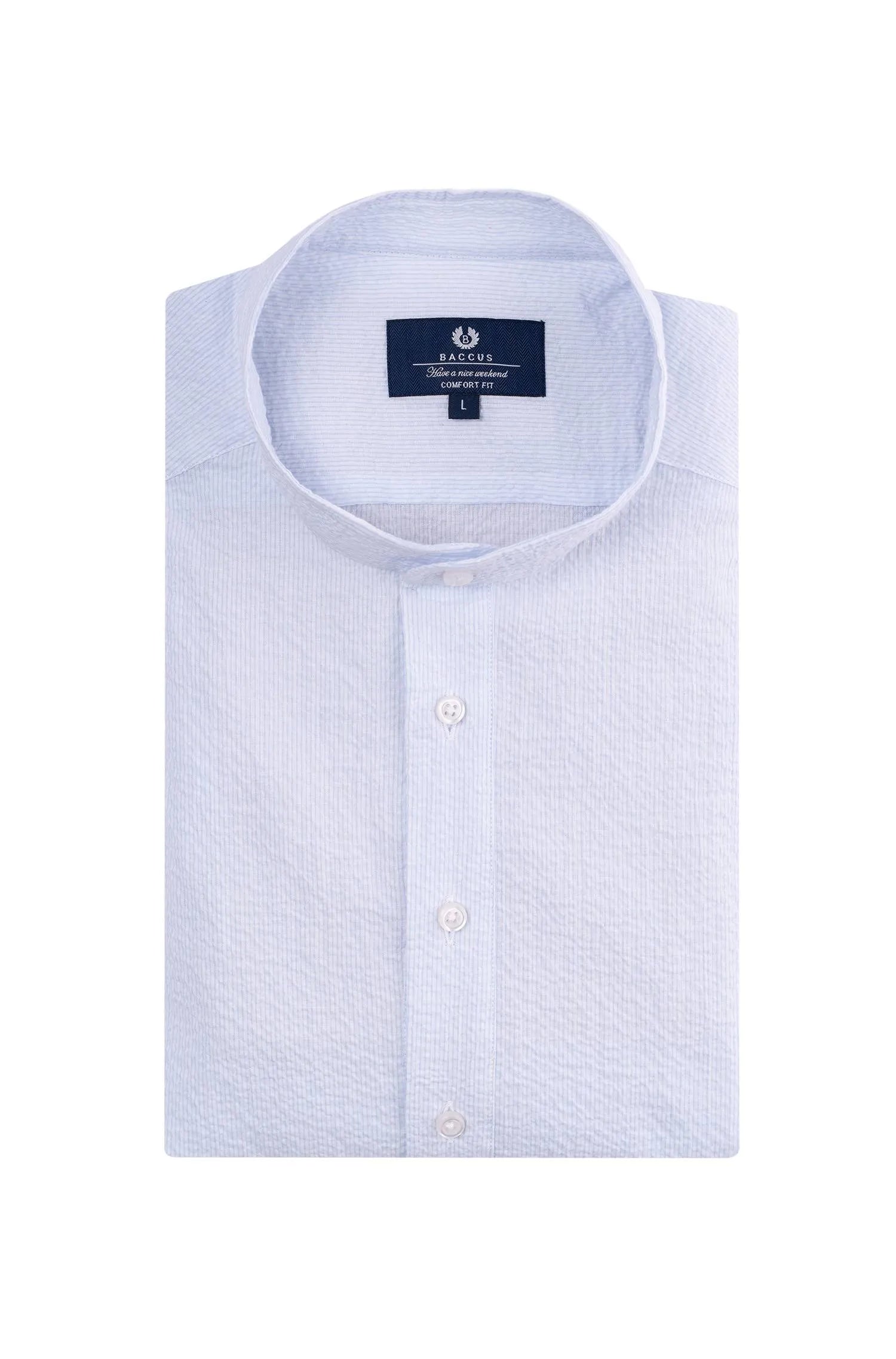 Seersucker Shirt - Blue