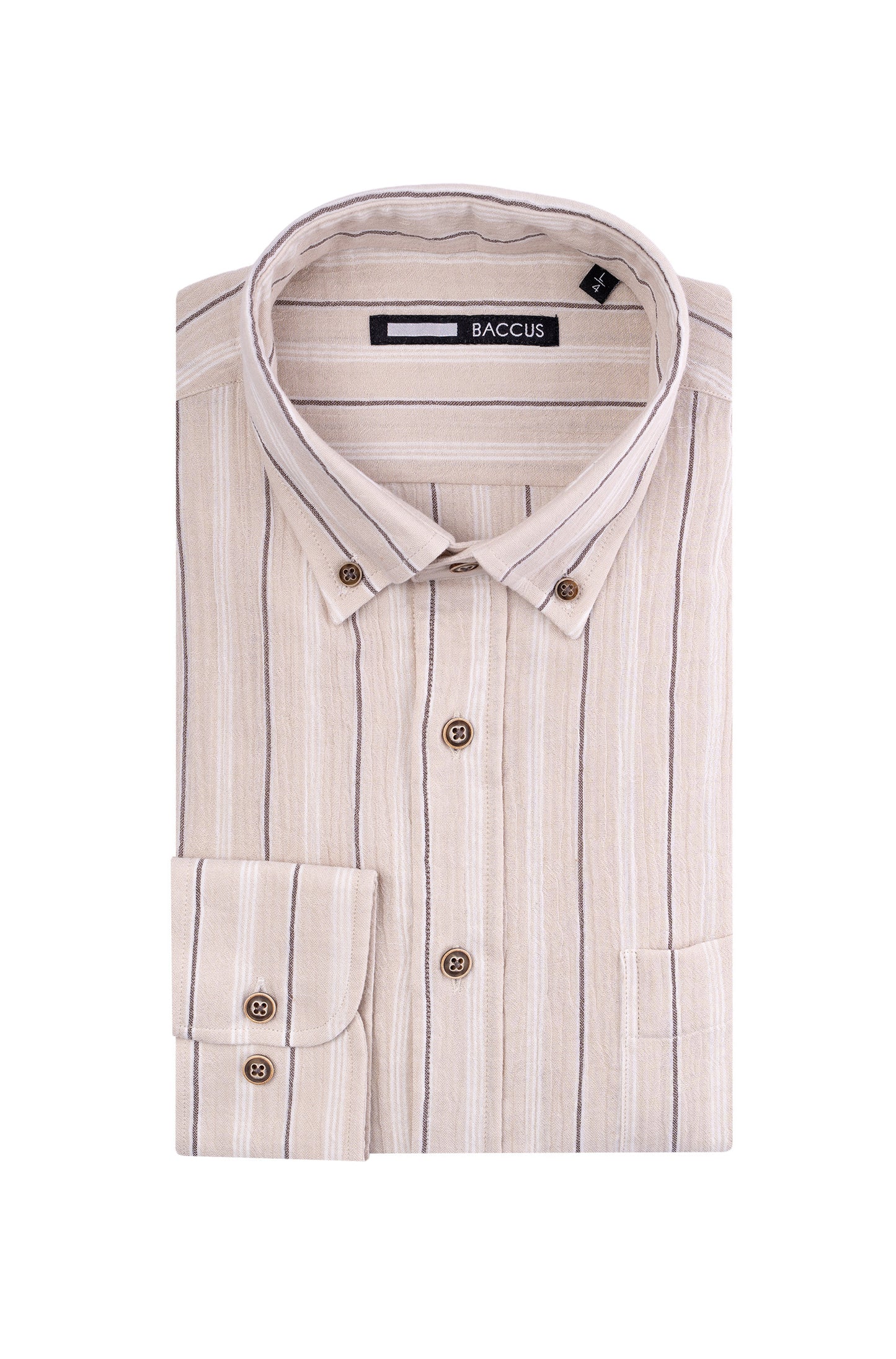 Camisa fit regular - Bege