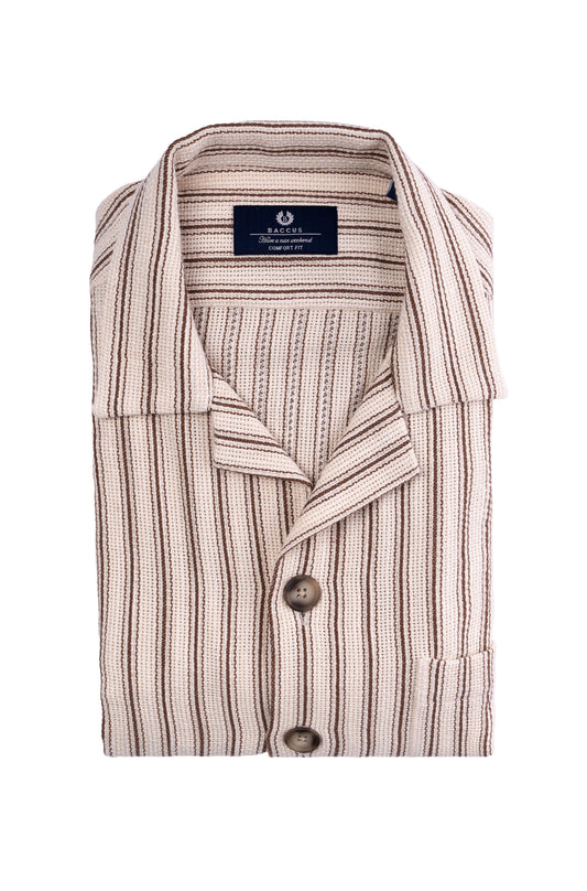 Camisa havaiana Baccus - Bege