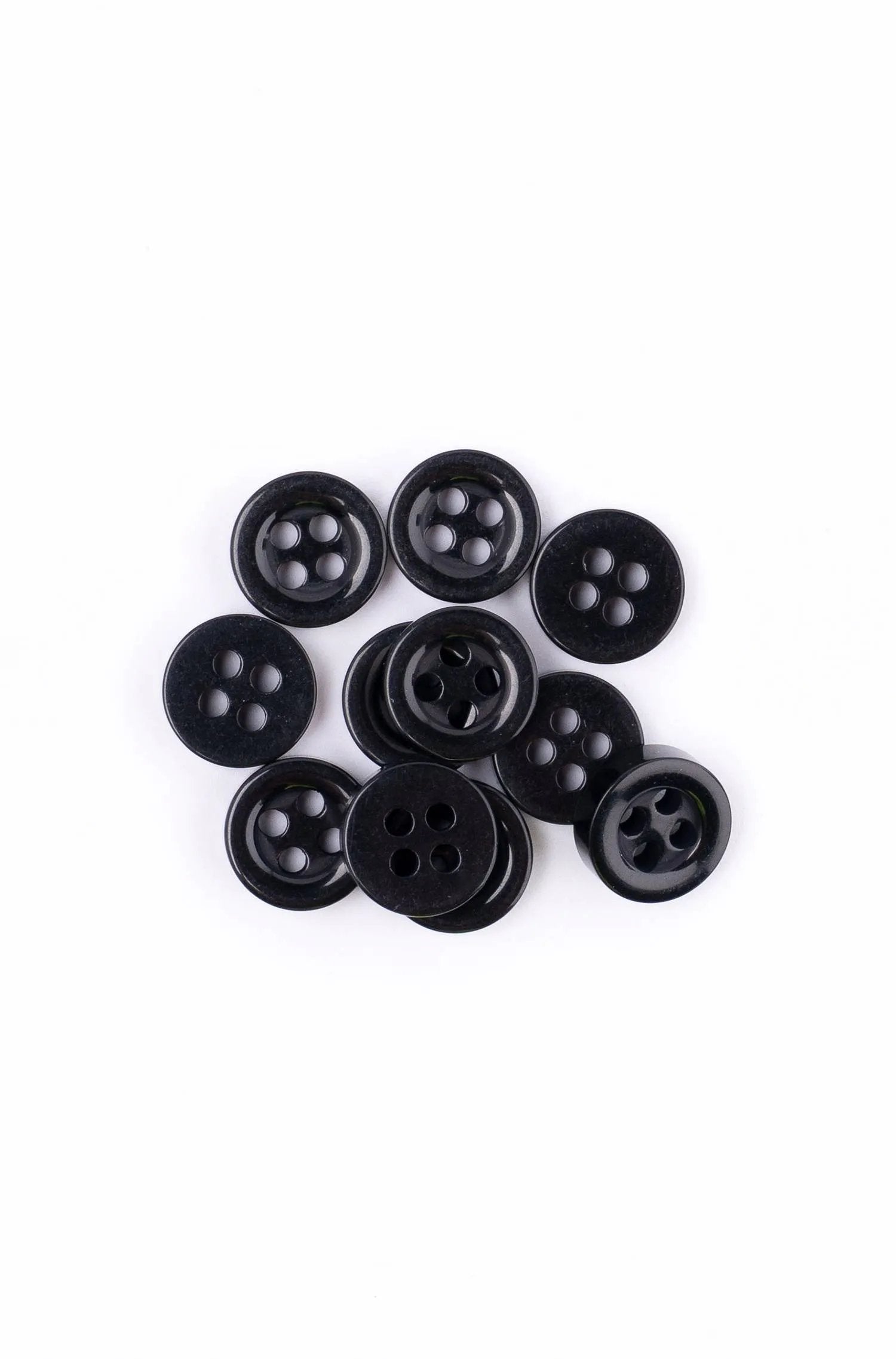 Classic black button