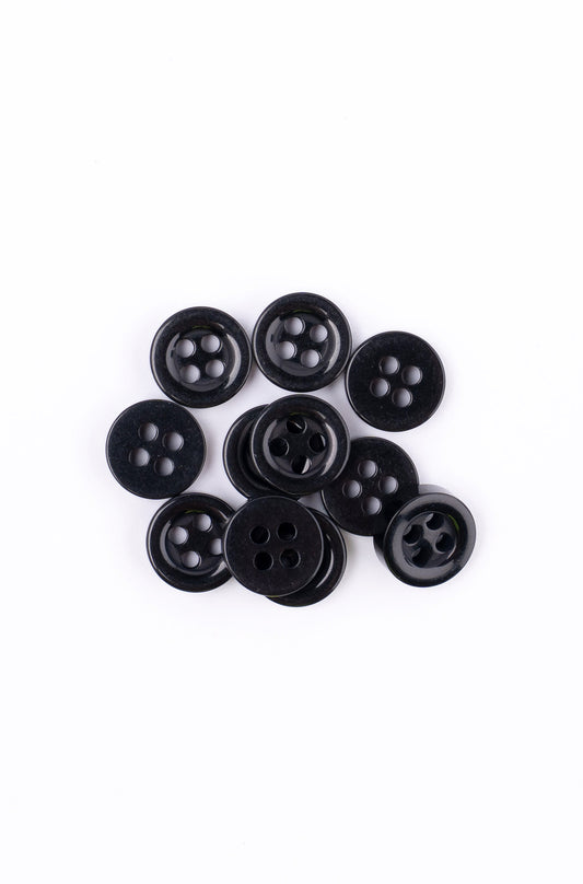 Classic black button