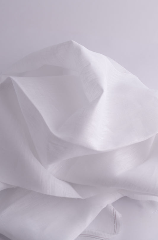 White easy iron cotton