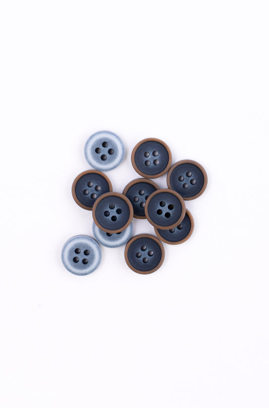 Sporty Navy Button