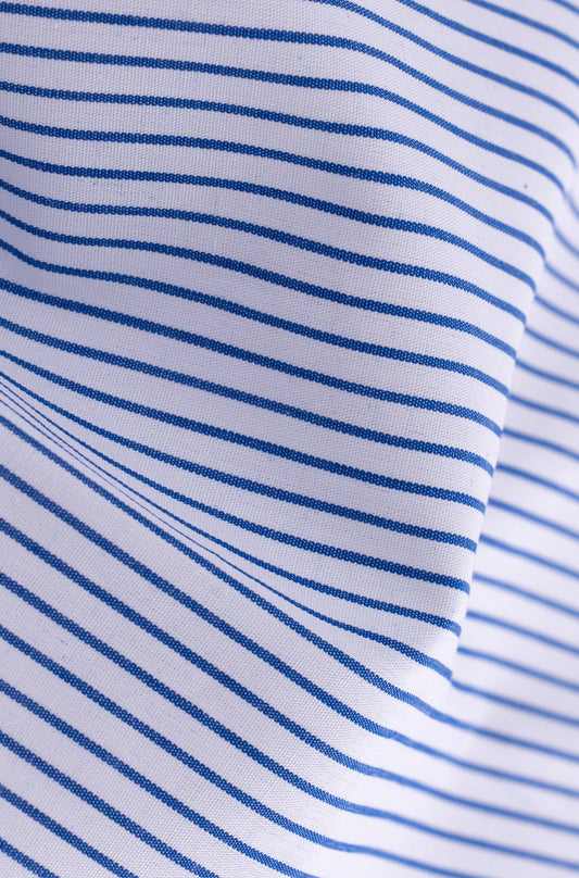 Blue striped cotton
