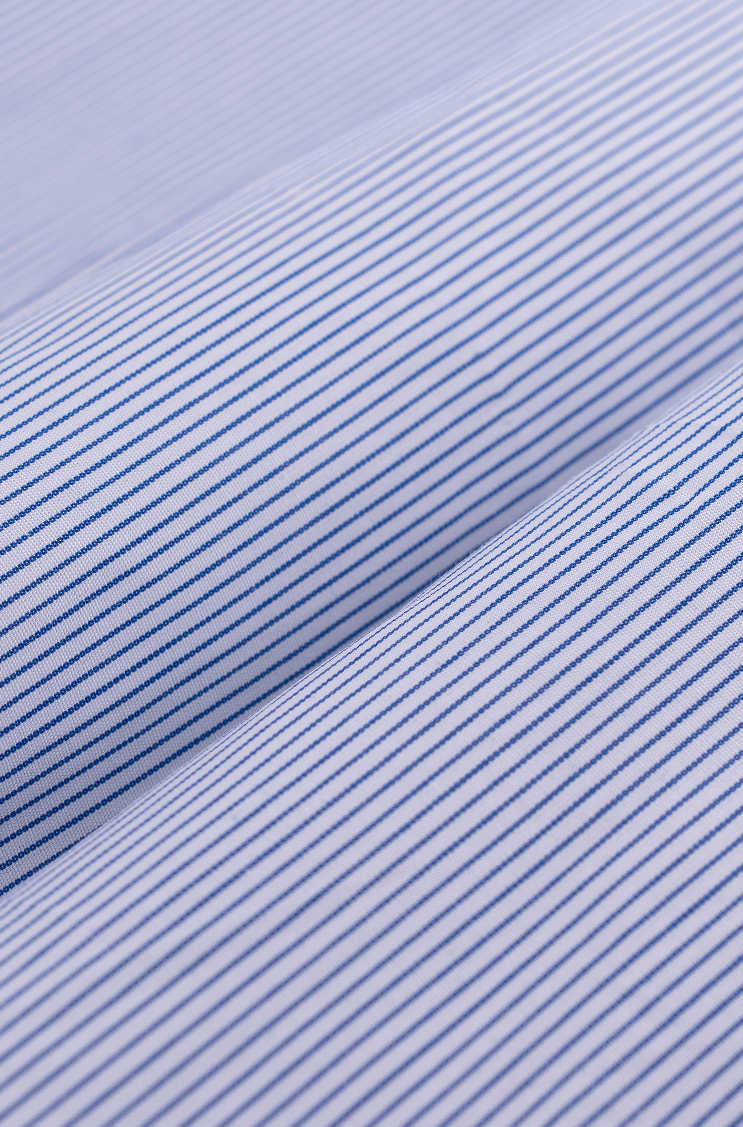 Algodão com riscas azul