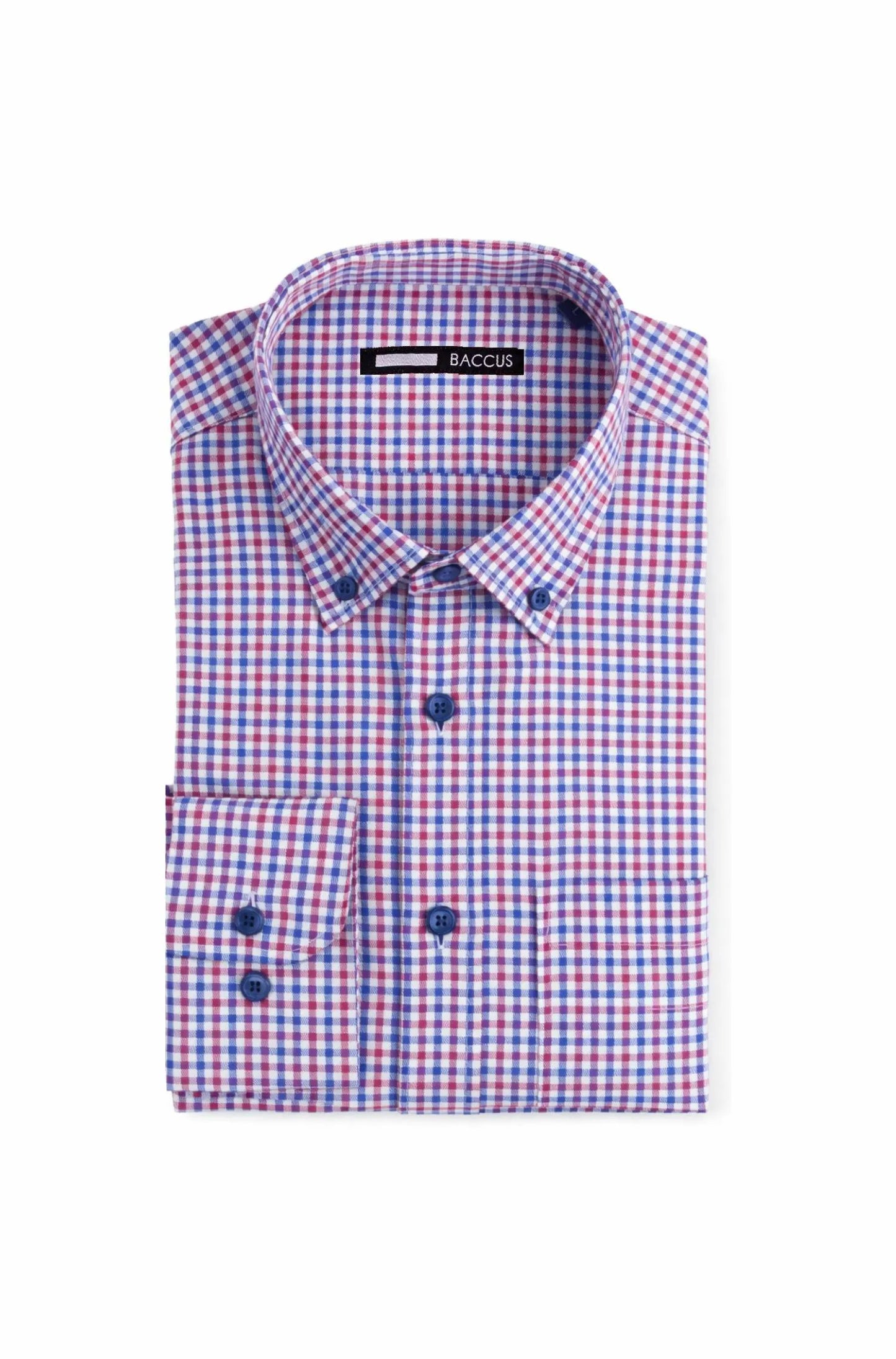 Camisa Baccus com Xadrez - Bordeaux