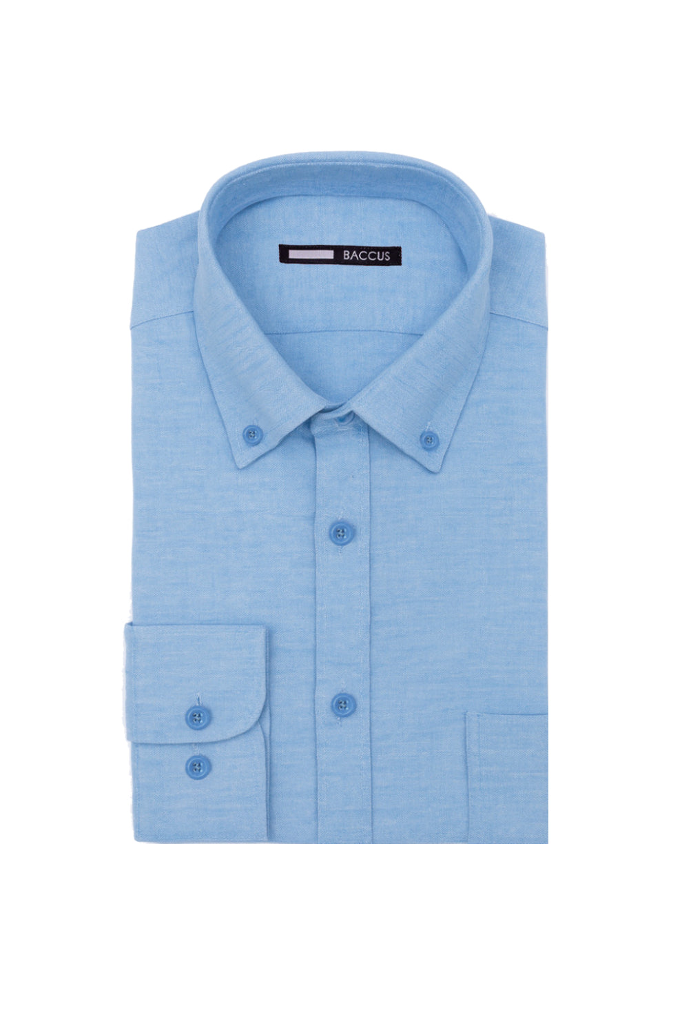 Camisa lisa para homem - Azul