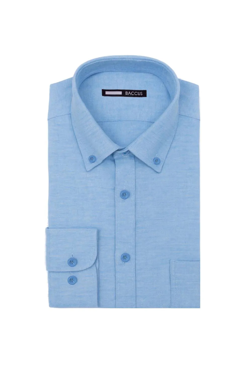 Camisa lisa para homem - Azul