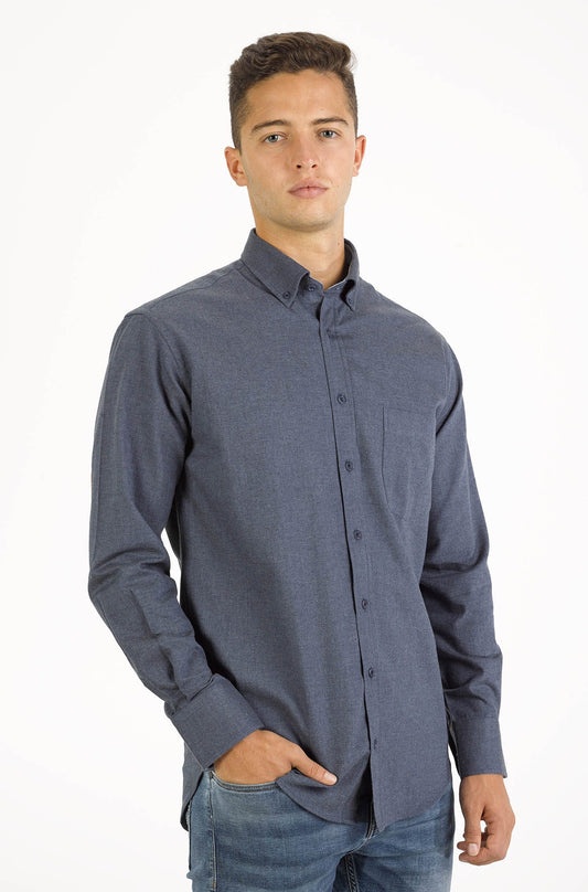 Camisa lisa para homem - Azul
