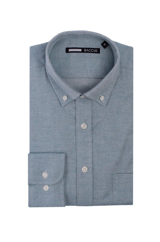 Camisa lisa para homem - Azul