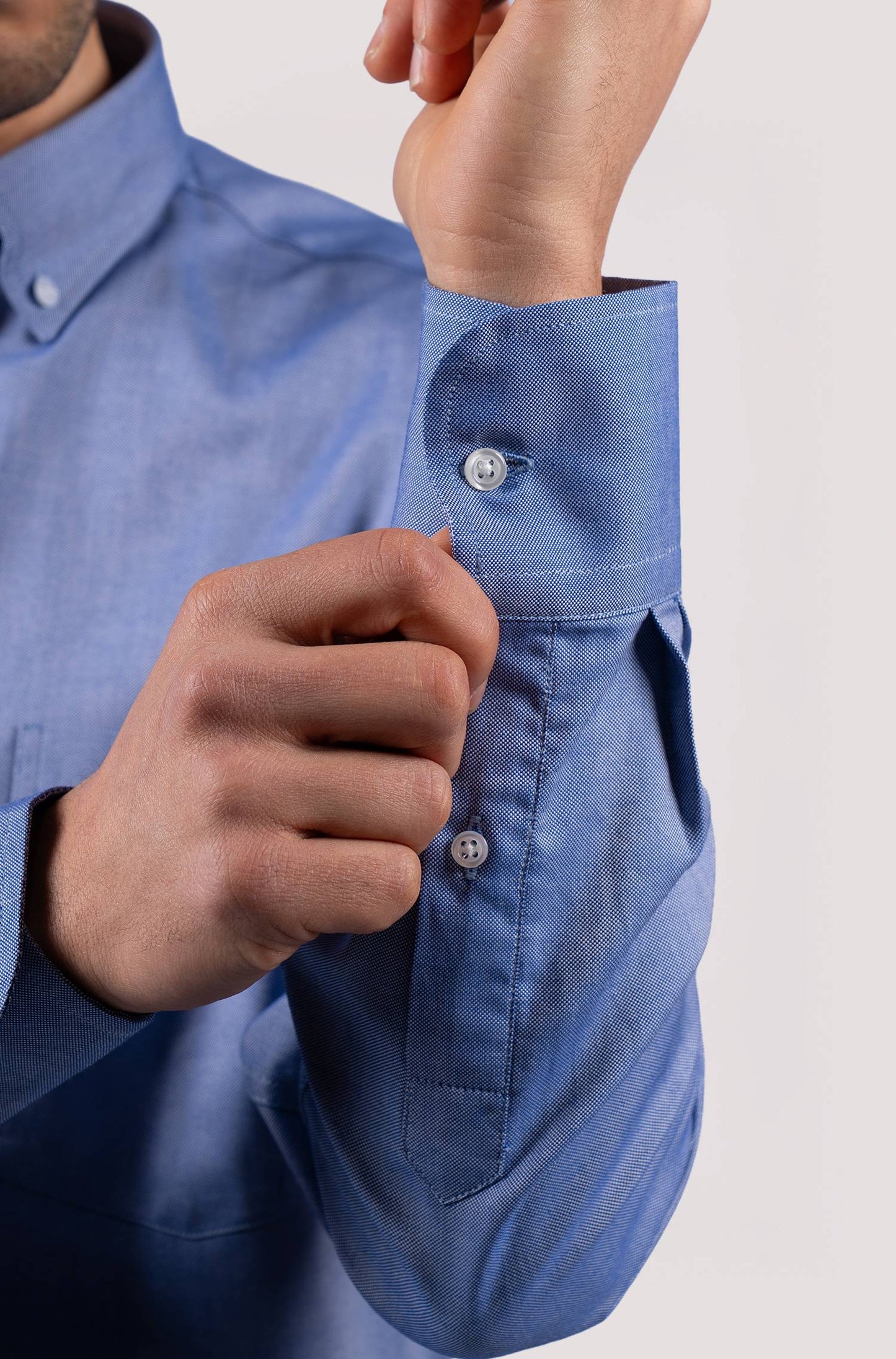 Camisa oxford regular - Azul