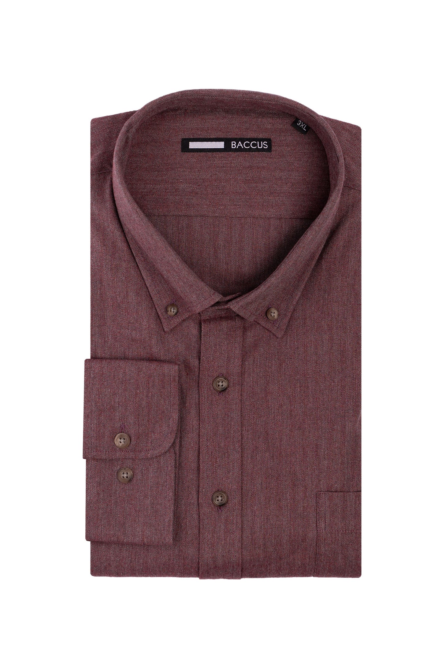 Camisa lisa para homem - Bordeaux