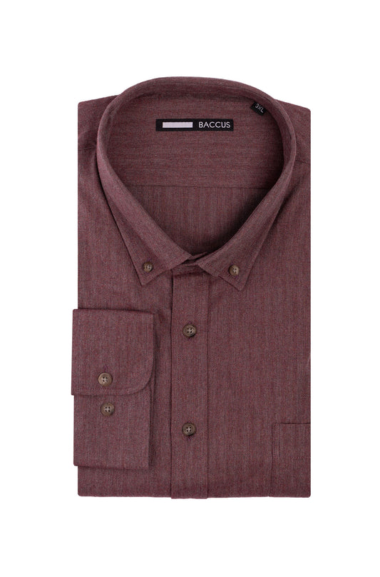 Camisa lisa para homem - Bordeaux
