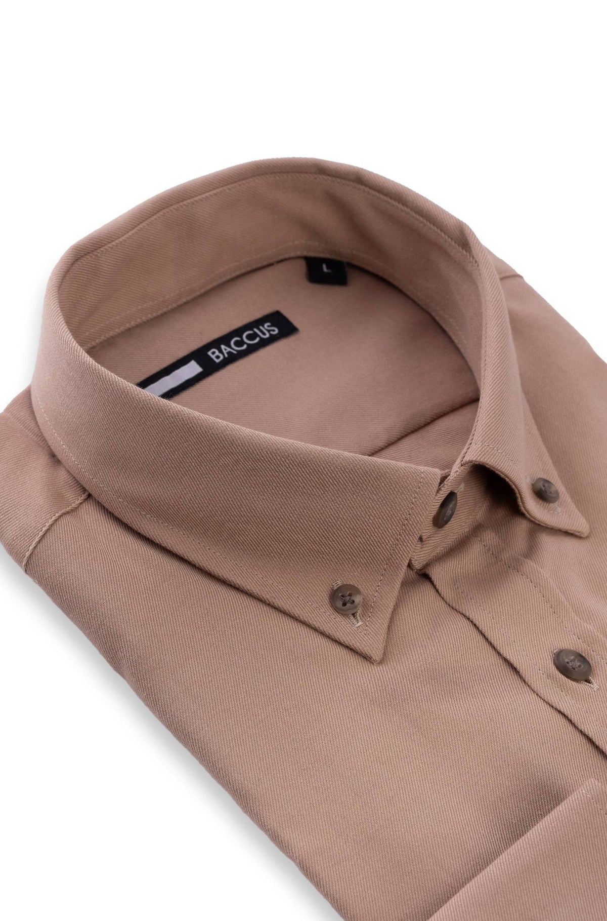 Camisa lisa para homem - Bege