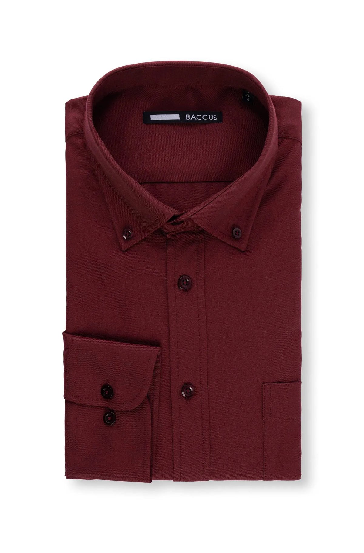 Camisa lisa para homem - Bordeaux