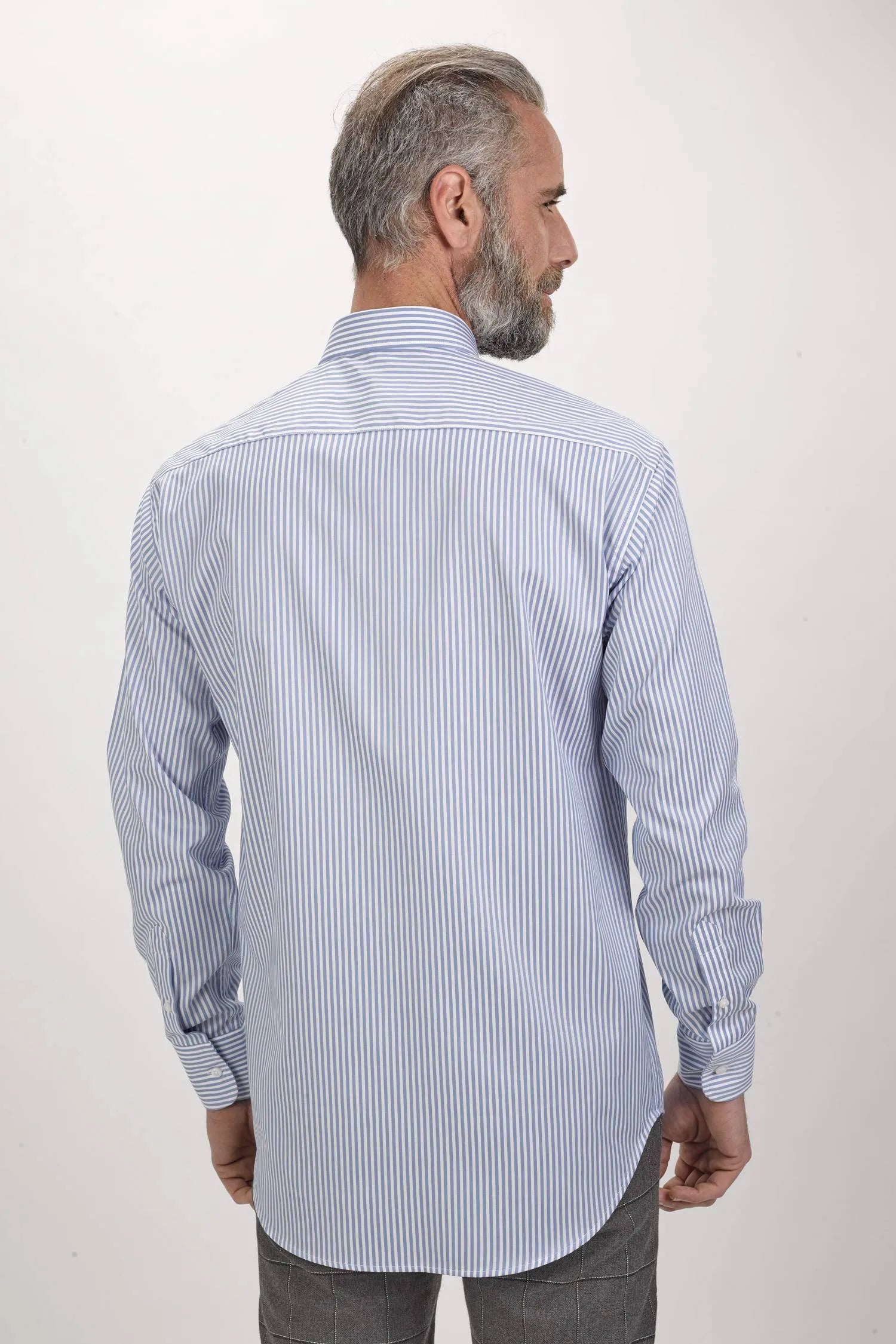 Camisa com riscas - Azul