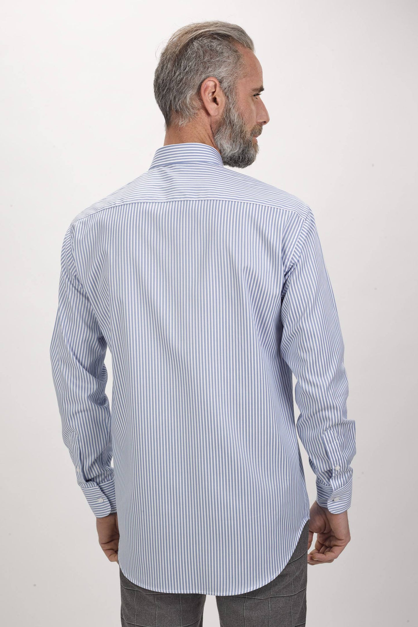 Camisa com riscas - Azul