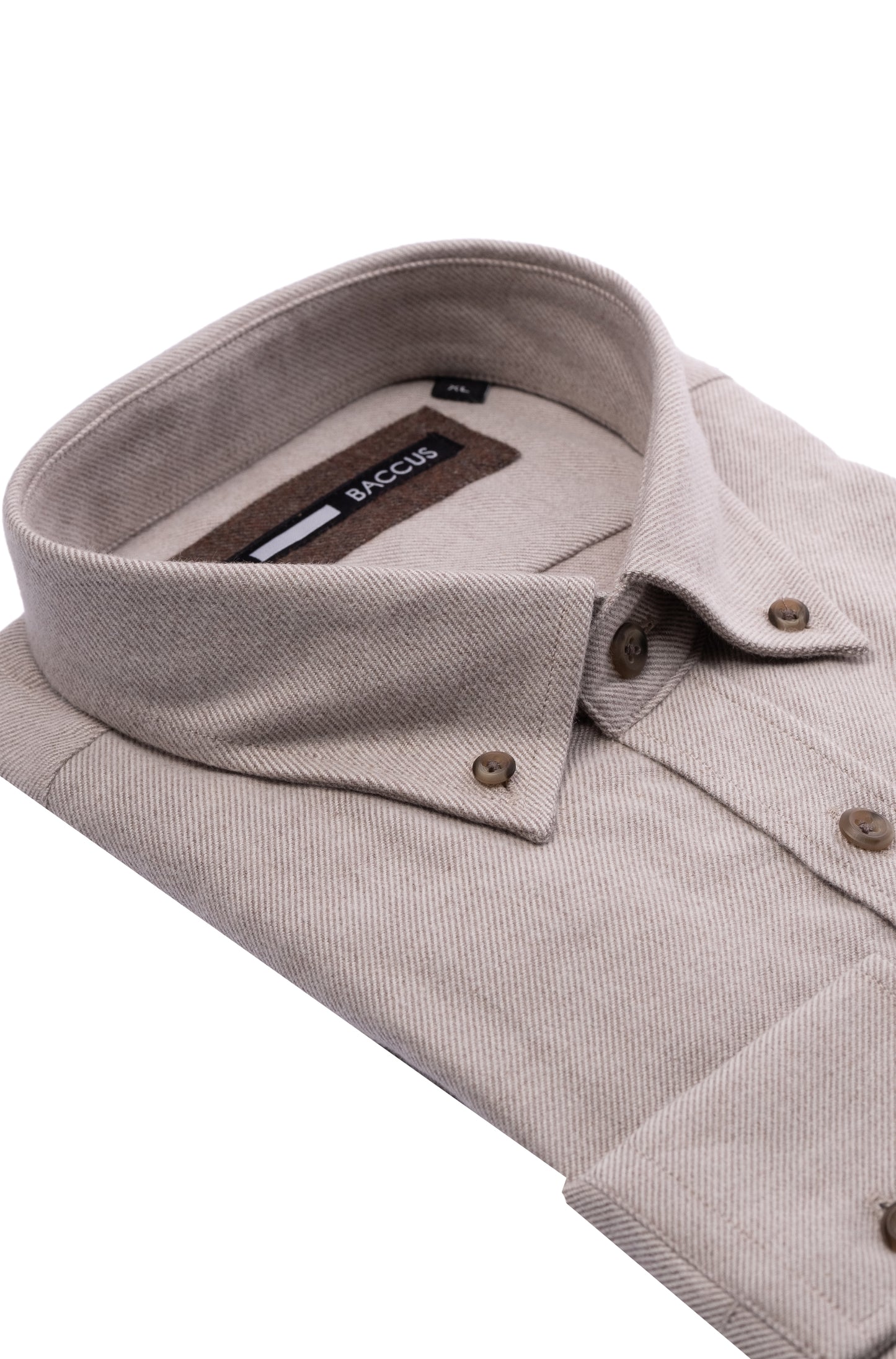 Camisa lisa para homem - Bege