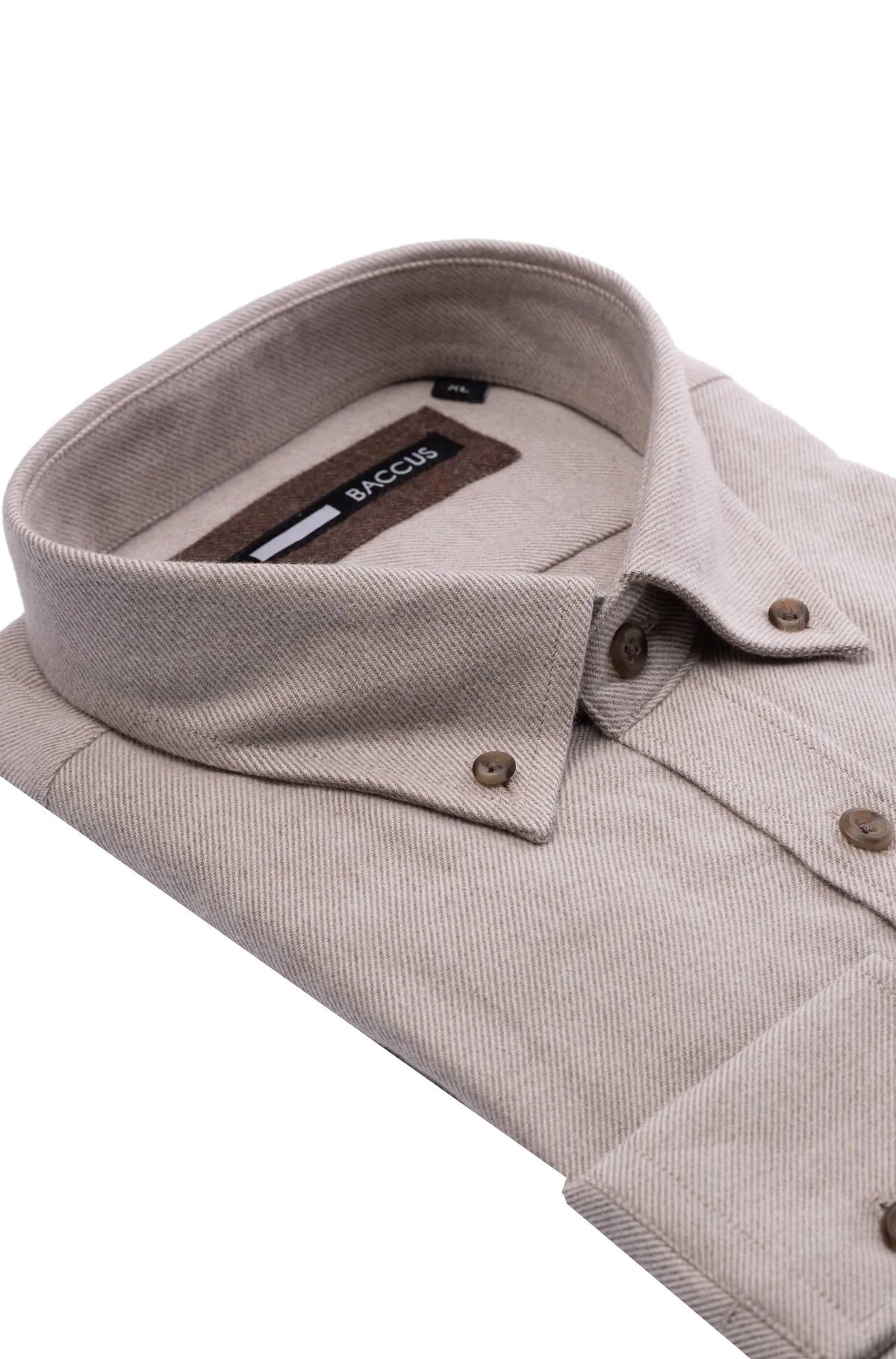 Camisa lisa para homem - Bege