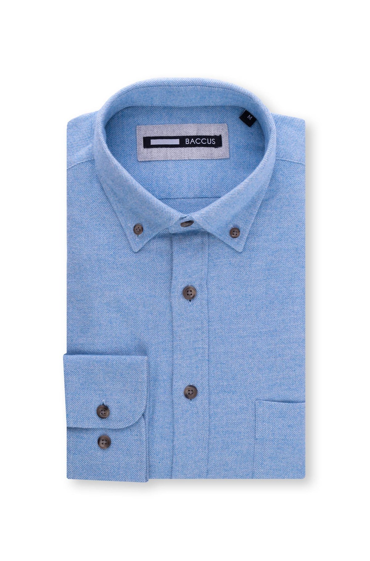 Camisa lisa para homem - Azul